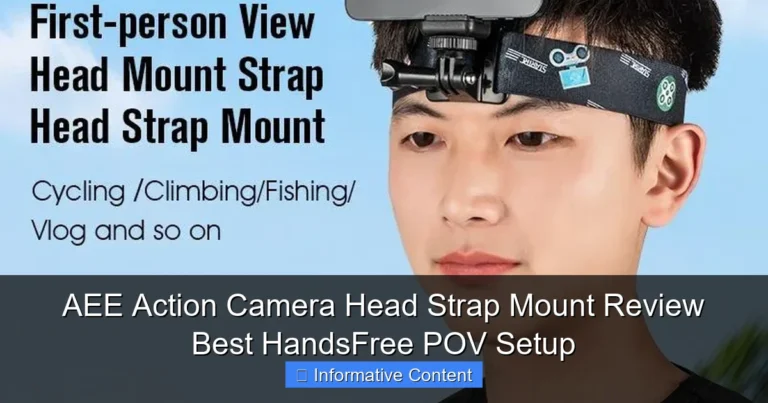 AEE Action Camera Head Strap Mount Review Best HandsFree POV Setup