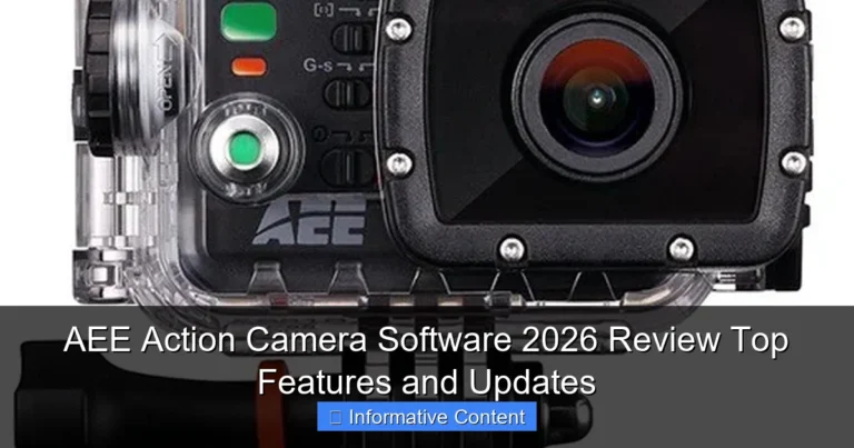 AEE Action Camera Software 2026 Review Top Features and Updates