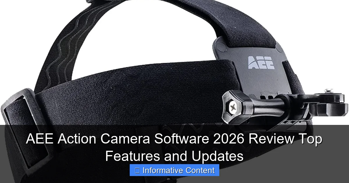 AEE Action Camera Software 2026 Review Top Features and Updates