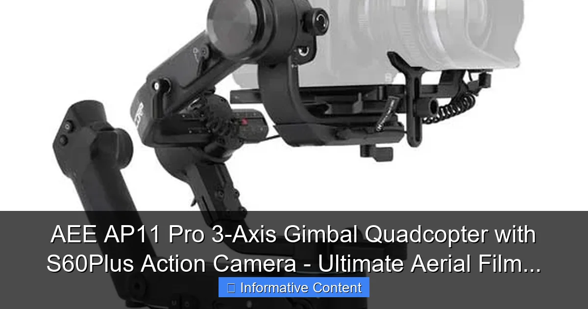 AEE AP11 Pro 3-Axis Gimbal Quadcopter with S60Plus Action Camera - Ultimate Aerial Film...