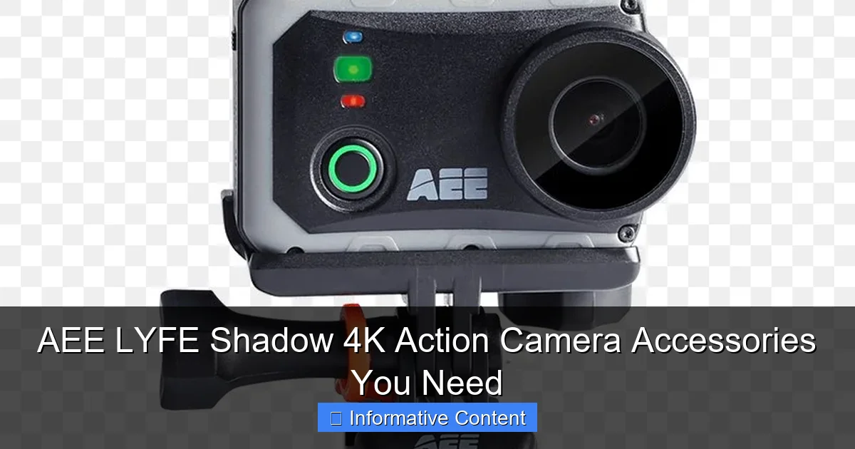 AEE LYFE Shadow 4K Action Camera Accessories You Need
