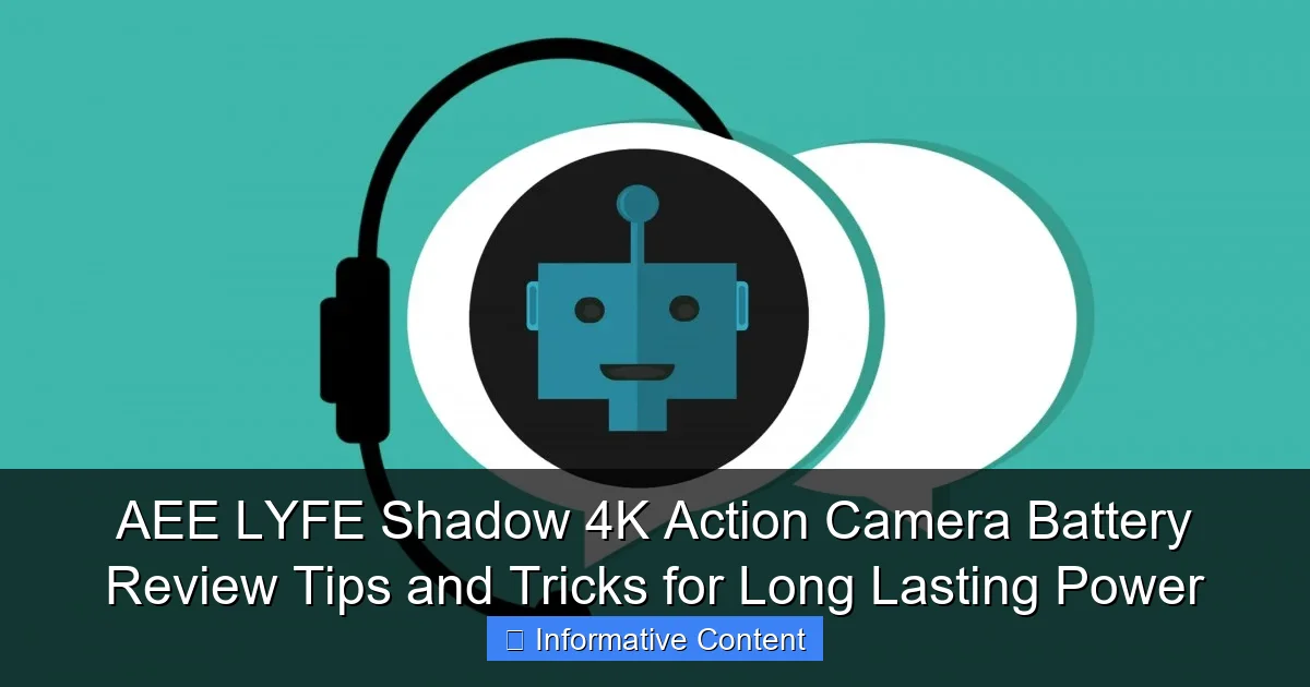 AEE LYFE Shadow 4K Action Camera Battery Review Tips and Tricks for Long Lasting Power