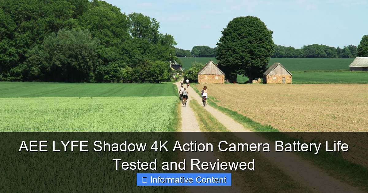 AEE LYFE Shadow 4K Action Camera Battery Life Tested and Reviewed
