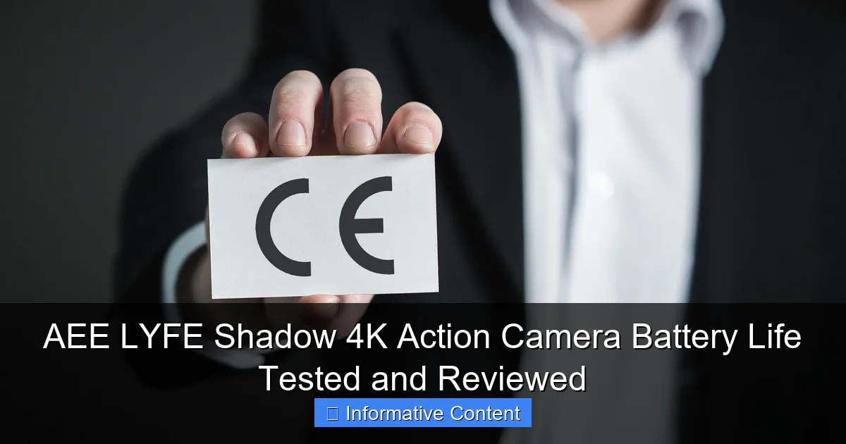 AEE LYFE Shadow 4K Action Camera Battery Life Tested and Reviewed