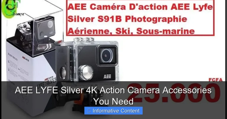 AEE LYFE Silver 4K Action Camera Accessories You Need