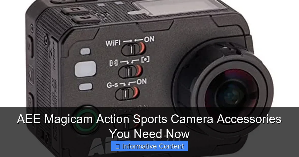 AEE Magicam Action Sports Camera Accessories You Need Now