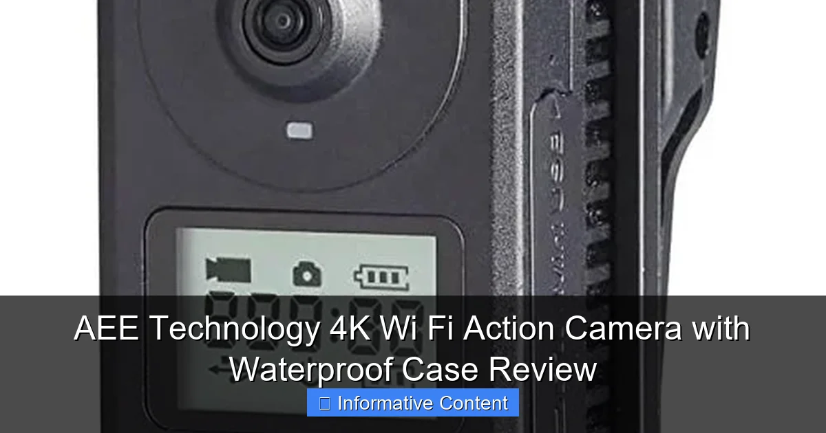 AEE Technology 4K Wi Fi Action Camera with Waterproof Case Review