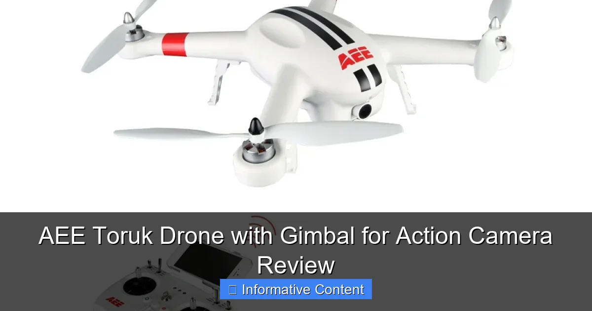 AEE Toruk Drone with Gimbal for Action Camera Review