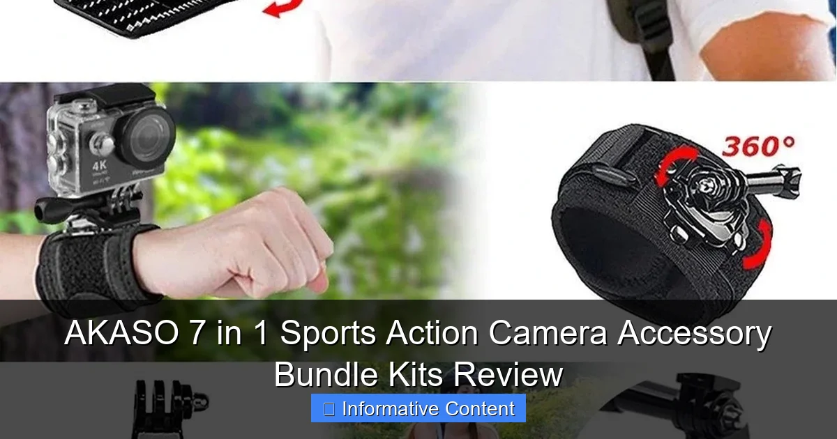 AKASO 7 in 1 Sports Action Camera Accessory Bundle Kits Review