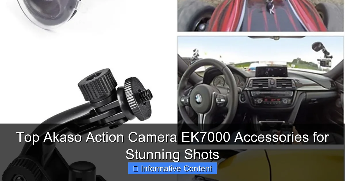 Top Akaso Action Camera EK7000 Accessories for Stunning Shots