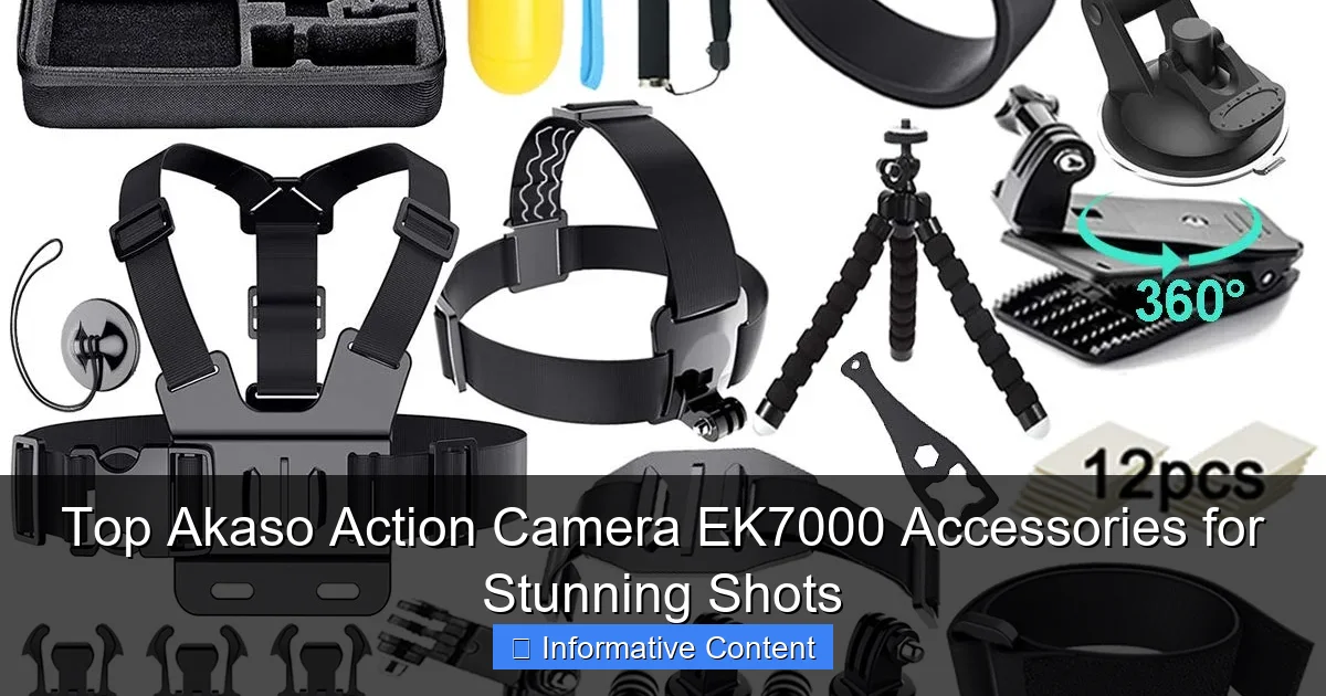 Top Akaso Action Camera EK7000 Accessories for Stunning Shots