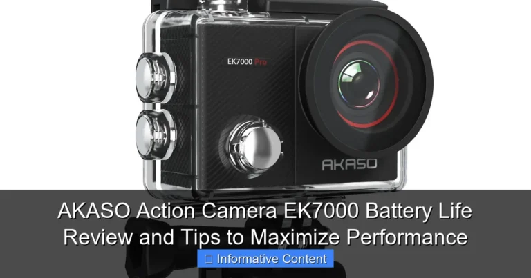 AKASO Action Camera EK7000 Battery Life Review and Tips to Maximize Performance