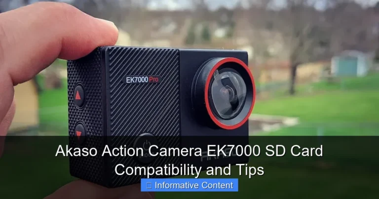 Akaso Action Camera EK7000 SD Card Compatibility and Tips