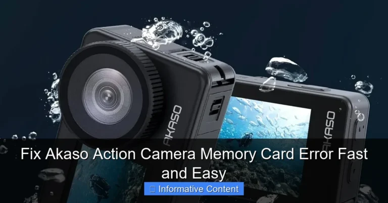 Fix Akaso Action Camera Memory Card Error Fast and Easy