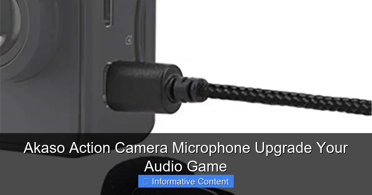 Akaso Action Camera Microphone Upgrade Your Audio Game