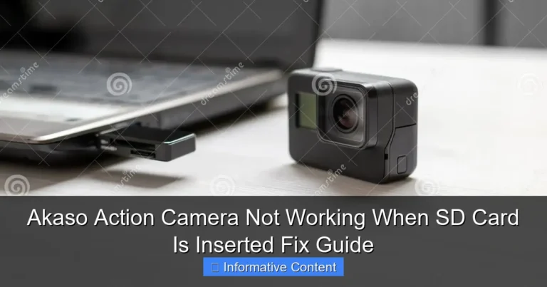 Akaso Action Camera Not Working When SD Card Is Inserted Fix Guide
