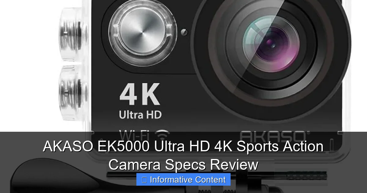 AKASO EK5000 Ultra HD 4K Sports Action Camera Specs Review