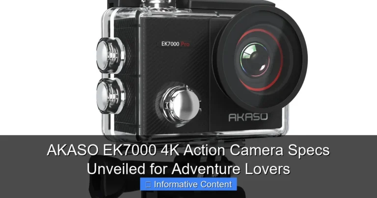 AKASO EK7000 4K Action Camera Specs Unveiled for Adventure Lovers