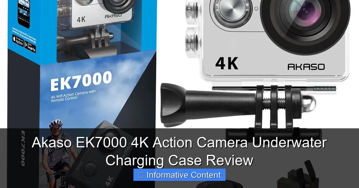 Akaso EK7000 4K Action Camera Underwater Charging Case Review