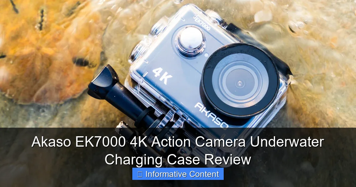 Akaso EK7000 4K Action Camera Underwater Charging Case Review