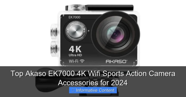 Top Akaso EK7000 4K Wifi Sports Action Camera Accessories for 2024