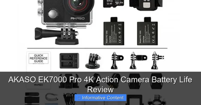 AKASO EK7000 Pro 4K Action Camera Battery Life Review