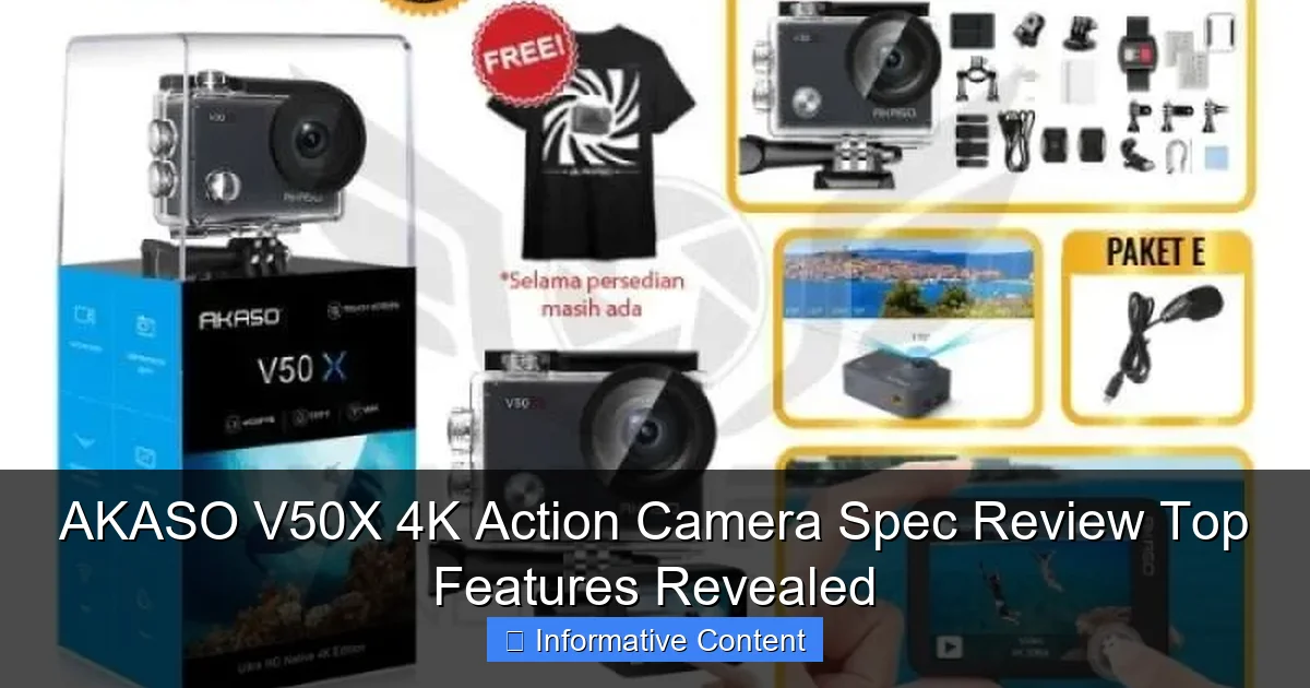 AKASO V50X 4K Action Camera Spec Review Top Features Revealed