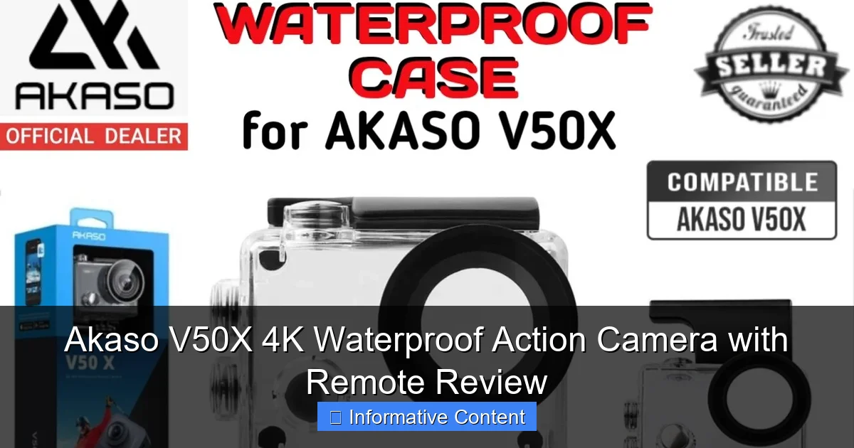 Akaso V50X 4K Waterproof Action Camera with Remote Review