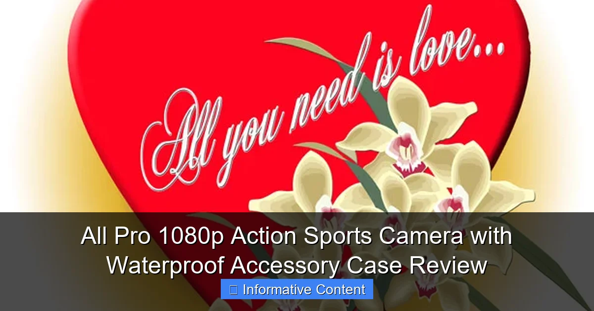 All Pro 1080p Action Sports Camera with Waterproof Accessory Case Review