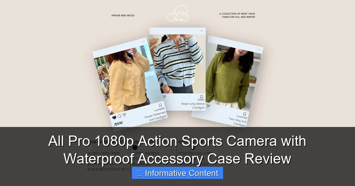 All Pro 1080p Action Sports Camera with Waterproof Accessory Case Review