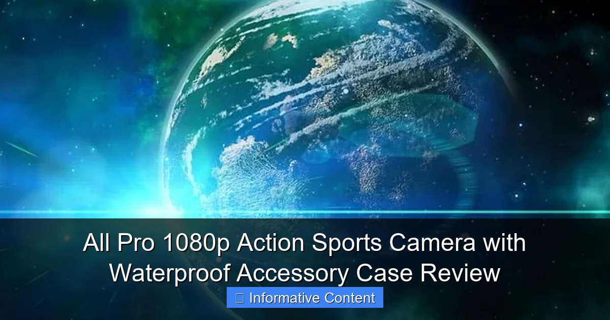 All Pro 1080p Action Sports Camera with Waterproof Accessory Case Review