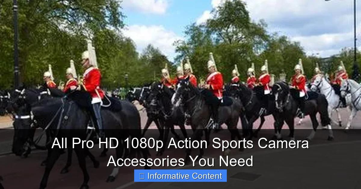 All Pro HD 1080p Action Sports Camera Accessories You Need