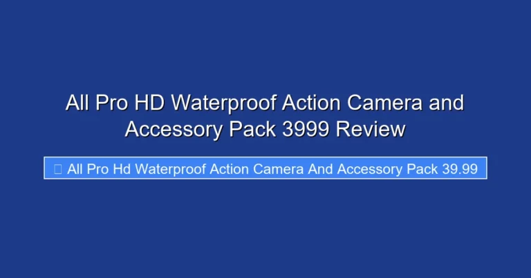 All Pro HD Waterproof Action Camera and Accessory Pack 3999 Review