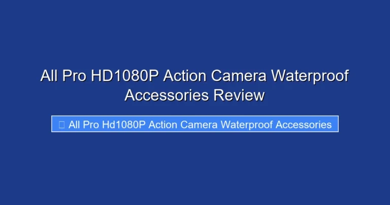 All Pro HD1080P Action Camera Waterproof Accessories Review