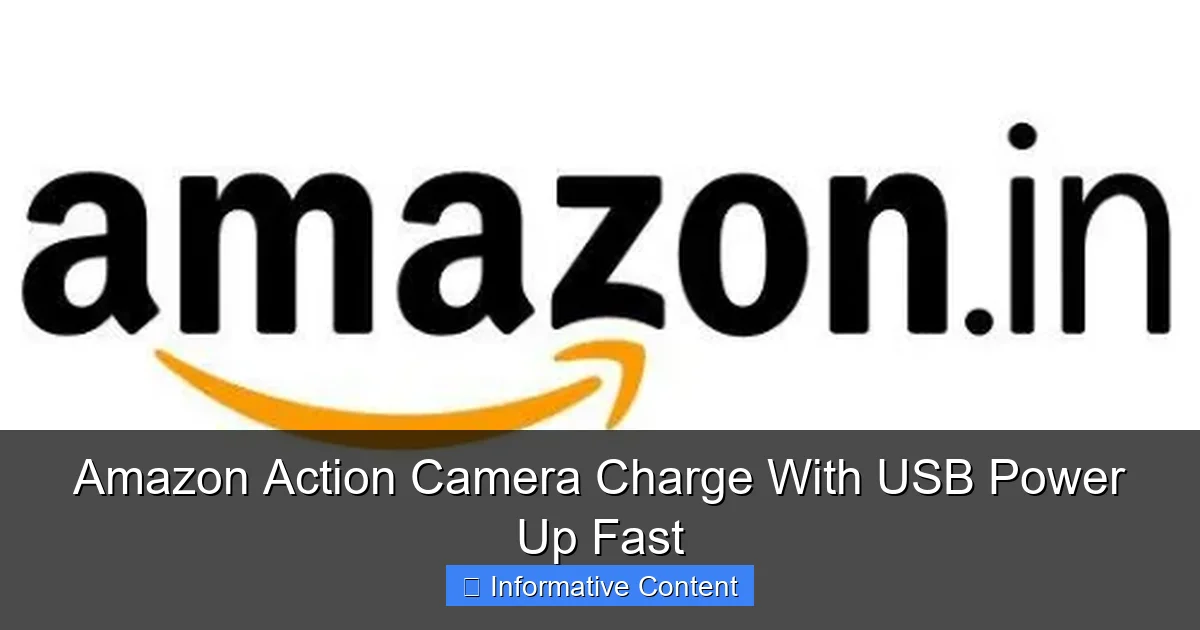 Amazon Action Camera Charge With USB Power Up Fast