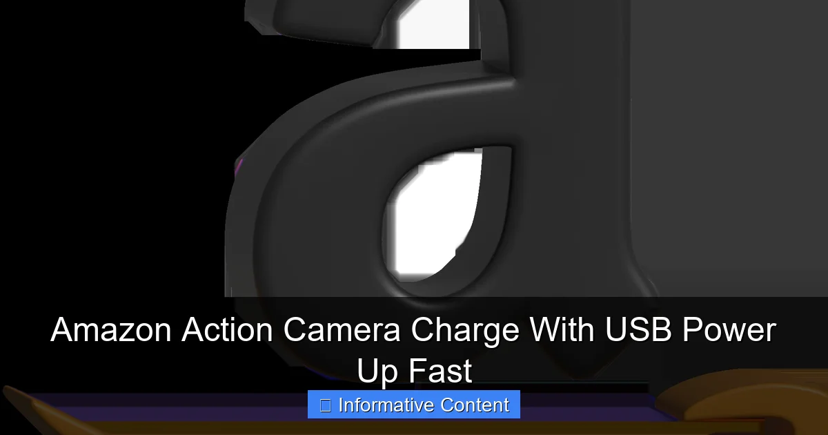 Amazon Action Camera Charge With USB Power Up Fast