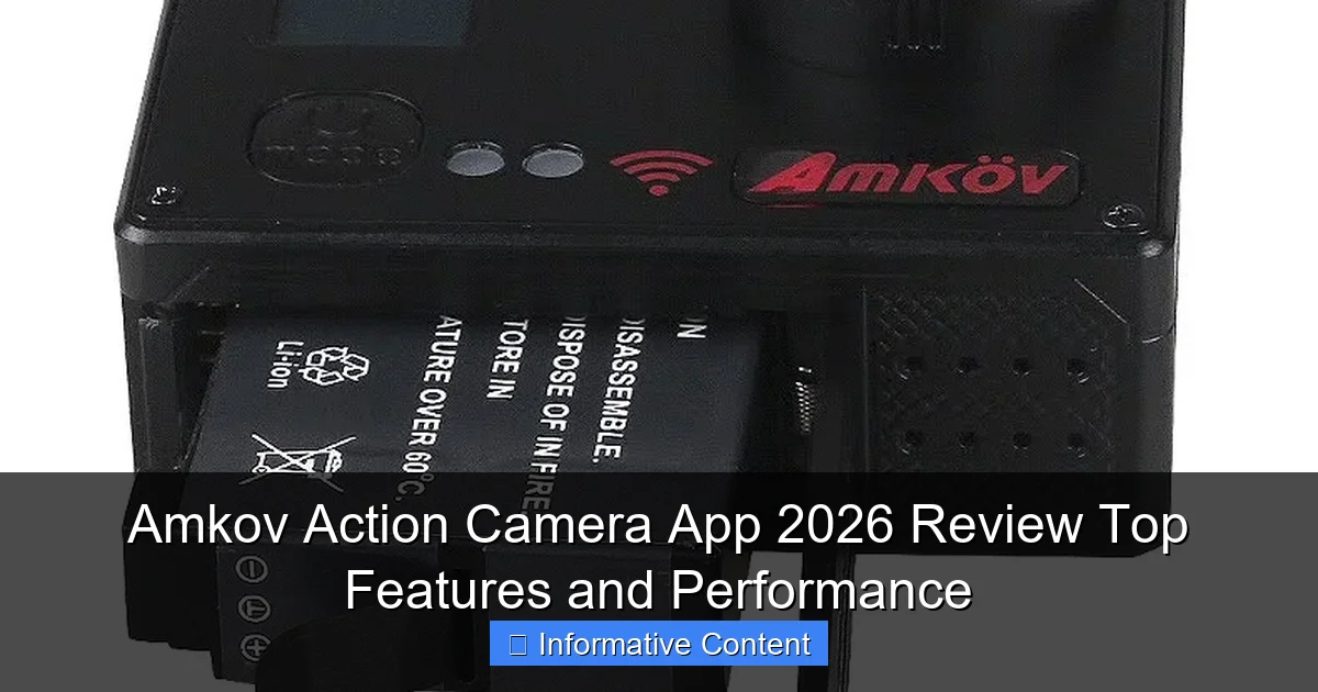 Amkov Action Camera App 2026 Review Top Features and Performance