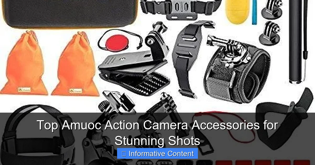 Top Amuoc Action Camera Accessories for Stunning Shots