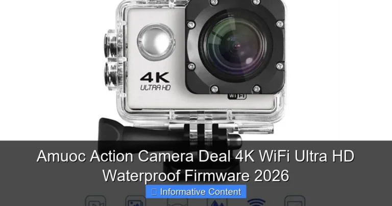 Amuoc Action Camera Deal 4K WiFi Ultra HD Waterproof Firmware 2026