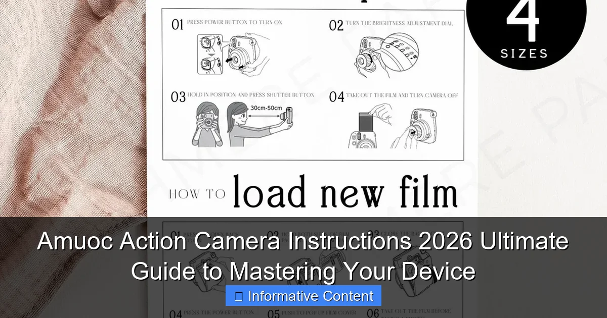 Amuoc Action Camera Instructions 2026 Ultimate Guide to Mastering Your Device