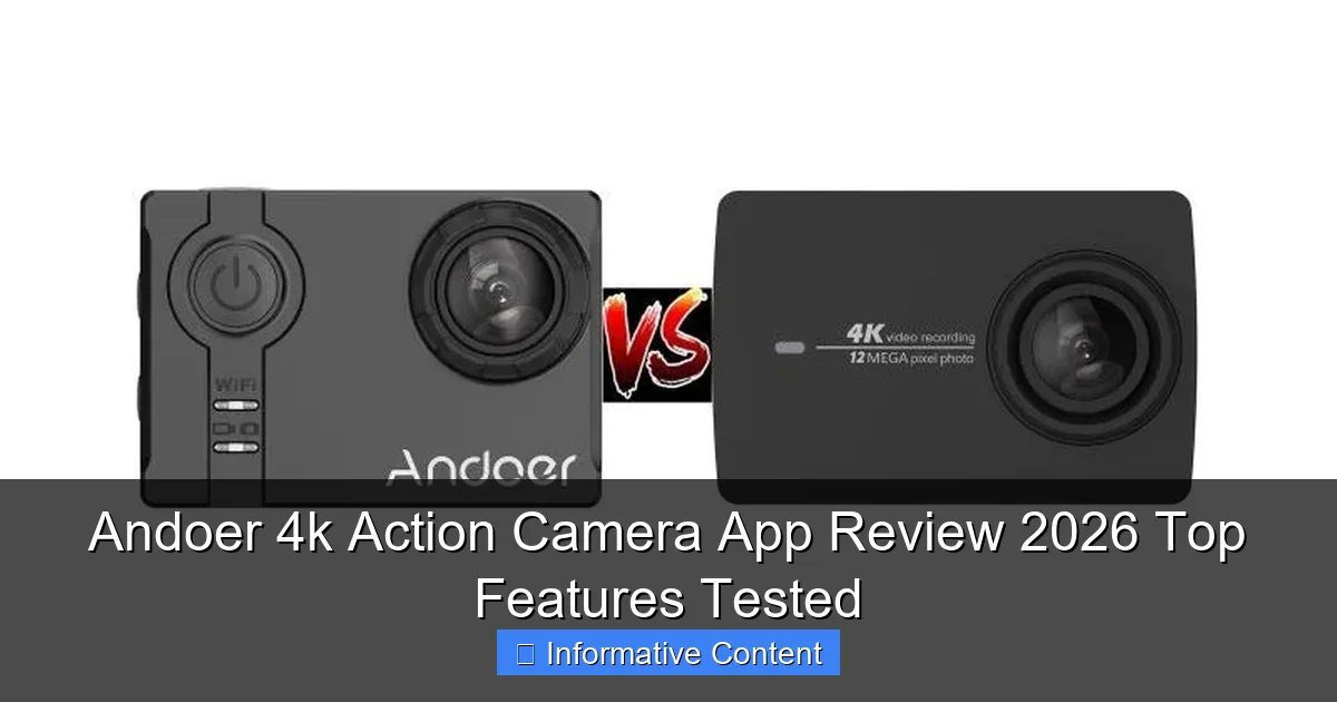Andoer 4k Action Camera App Review 2026 Top Features Tested