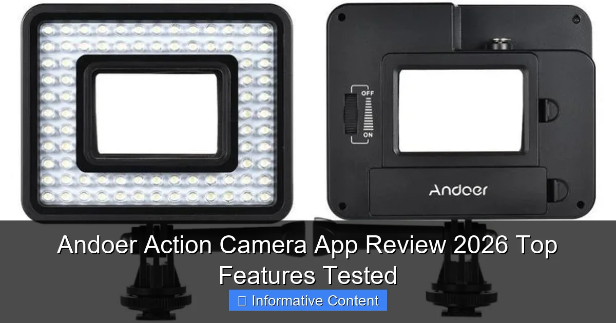 Andoer Action Camera App Review 2026 Top Features Tested