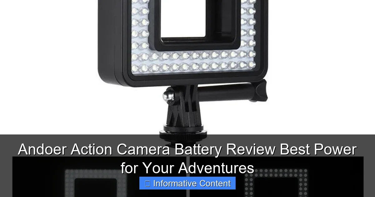 Andoer Action Camera Battery Review Best Power for Your Adventures