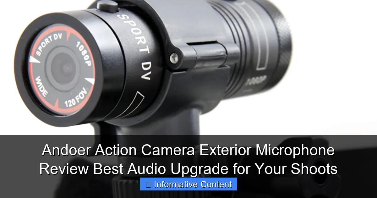 Andoer Action Camera Exterior Microphone Review Best Audio Upgrade for Your Shoots