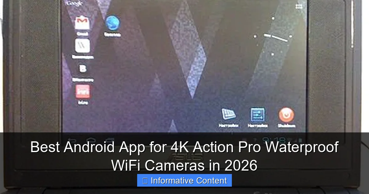 Best Android App for 4K Action Pro Waterproof WiFi Cameras in 2026