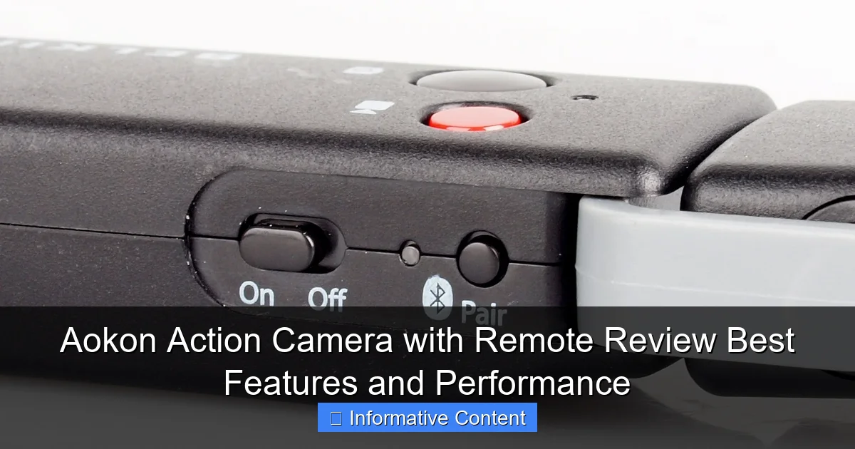 Aokon Action Camera with Remote Review Best Features and Performance