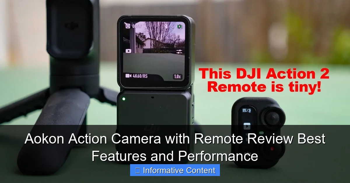 Aokon Action Camera with Remote Review Best Features and Performance