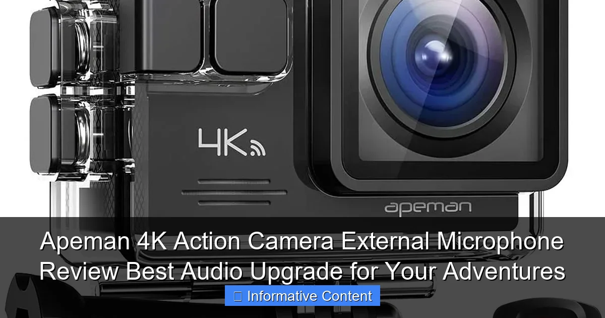 Apeman 4K Action Camera External Microphone Review Best Audio Upgrade for Your Adventures