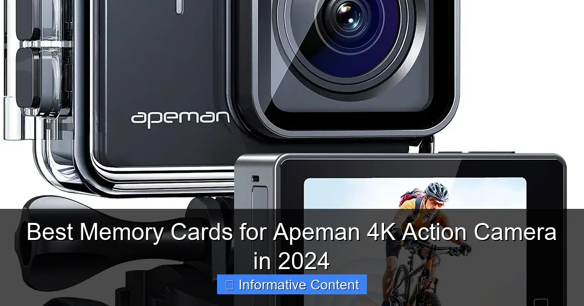 Best Memory Cards for Apeman 4K Action Camera in 2024