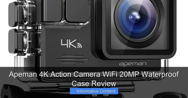 Apeman 4K Action Camera WiFi 20MP Waterproof Case Review